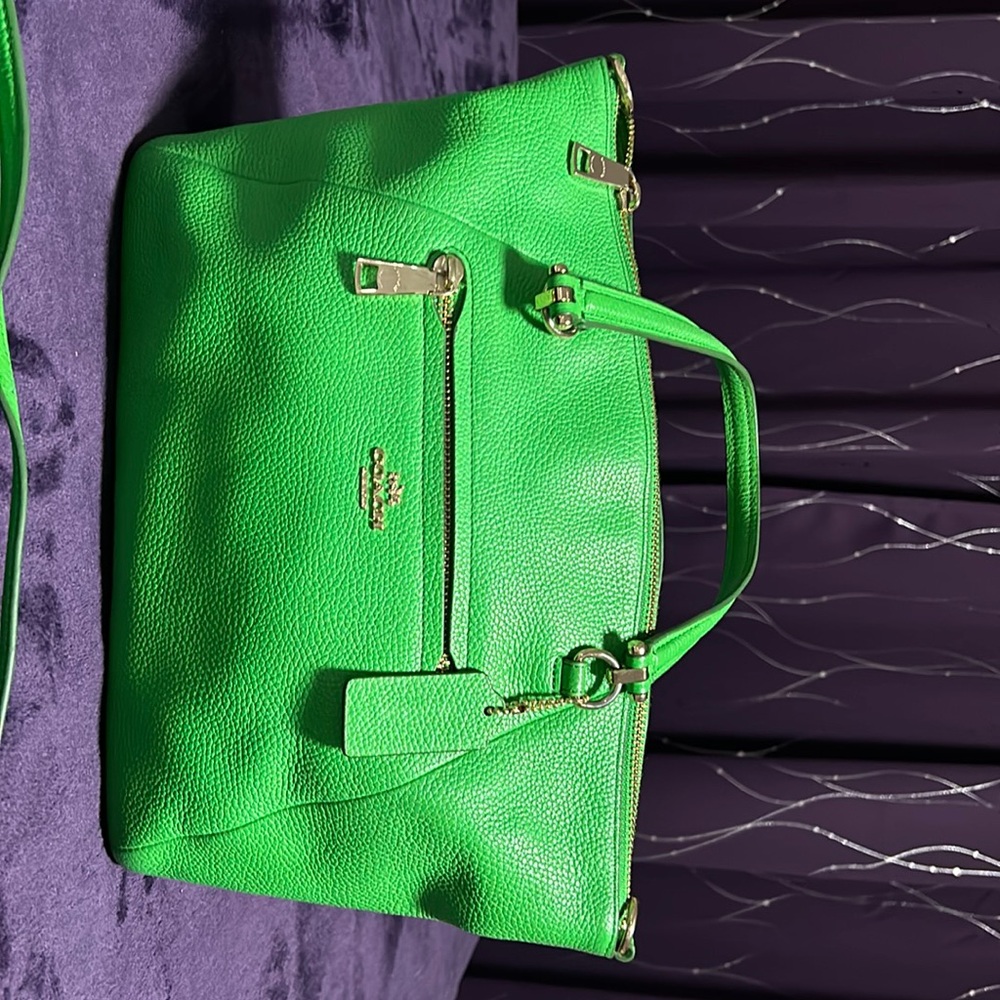 Gorgeous green authentic Coach handbag